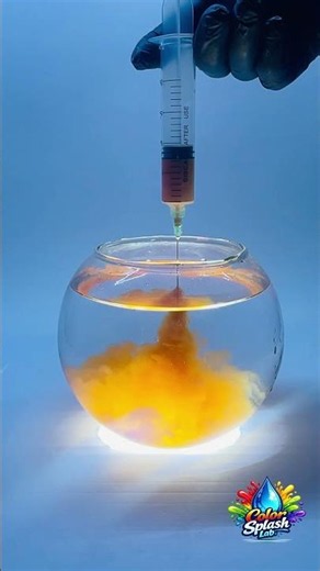 🤎 Light Brown Color Explosion in Water | So Relaxing #shorts