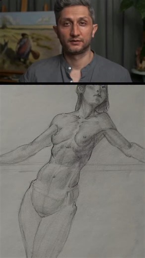 Fundamentalist Artschool on Instagram: "No.1 problem with learning to draw figure? Most students draw very flat figures, without a consideration for form or structure. Their drawings look like cardboard cutouts until they still paying attention to perspective and planes. #artfundamentals #figuredrawing #arteducation #artschool #howtodraw #artclasses #artistproblems"