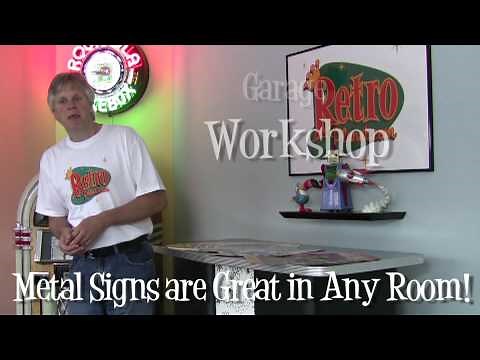 Reproduction Vintage Style Metal Signs