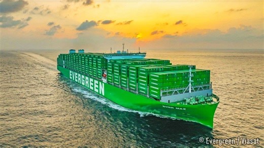 Evergreen Powers Fleetwide Digitalisation with Inmarsat NexusWave