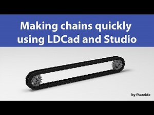 Using LDCad to make belts, chains or threads for a Studio build