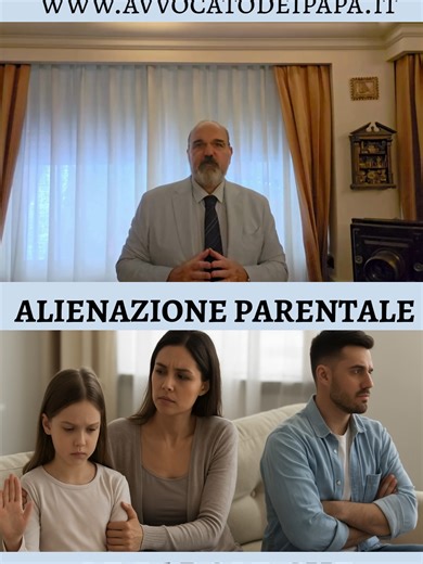 www.avvocatodeipapa.it www.avvocatodeipapa.it ALIENAZIONE PARENTALE: diciamo le cose come stanno! Quando un genitore ostacola, scredita o sabota il rapporto dell’altro con il figlio non è un conflitto di coppia. È una violazione grave del diritto del minore a mantenere un rapporto equilibrato e continuativo con entrambi i genitori. Non servono scene eclatanti. Bastano comportamenti ripetuti e subdoli, frasi svalutanti, silenzi strategici, visite ostacolate, informazioni negate, delegittimazione 