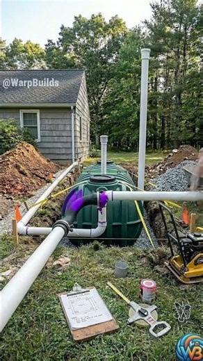 How to Install an Underground Rainwater Cistern | #transformation #shorts #backyard
