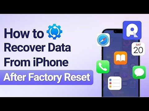 How to Recover Data after Factory Reset iPhone - iOS 17 Supported