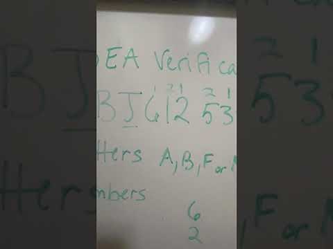 How to Verify a DEA number