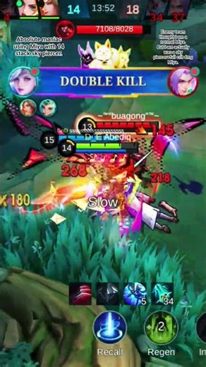 Absolute maniac with sky piercer+full crit dmg Miya in rank.