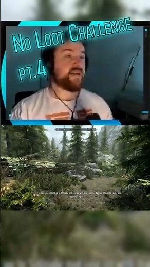 Skyrim | No Loot Challenge | Fighting is BAD | #gaming #skyrim #challenge