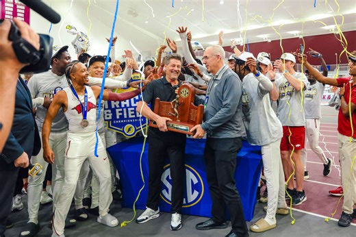 Razorbacks capture 28th SEC Indoor title, first for Doug Case as head coach