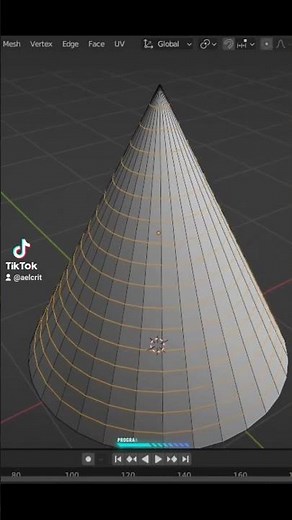 how you can make loop cut on the cone.