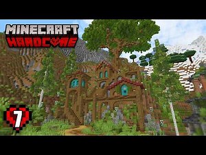 I Built a TREE HOUSE VILLAGE in Hardcore Minecraft 1.21 Survival