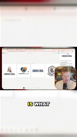 I Got 4 Logo Concepts From ONE Sentence With AI #Shorts