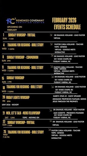 🌟 FEBRUARY AT RC3 — A MONTH OF WORSHIP, WORD & REVELATION! 🌟