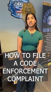 Have a concern about a code violation in your neighborhood? You can file a complaint by: 📌 Visiting: ocoee.org/1207/Code-Enforcement 📞 Calling us at 407-905-3102 📧 Emailing codeenforcement@ocoee.org 🚔 Or stopping by the Ocoee Police Department in person Together, we can keep our community safe and beautiful. #OcoeePD #Ocoee | Ocoee Police Department