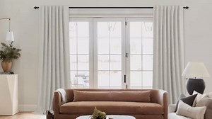 Rustic Oatmeal Beige Blackout Curtains, Primitive Burlap Curtains, Vintage Looking Faux Linen Natural Fabric Plain Solid Color Farmhouse Style Curtains for Bedroom Living Room, 84 Inch Long, Greige