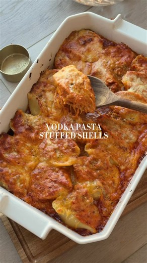 Vodka Pasta Stuffed Shells Recipe