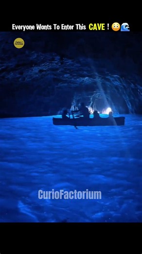 Why Is Everyone Desperate to Enter This Cave? 😳💙 #facts #didyouknow #amazingfacts #curiofactorium