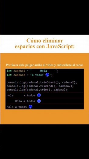 Cómo eliminar espacios con JavaScript (AJTekniko)