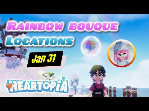 Rainbow Bouque and Doris location on January 31 in Heartopia