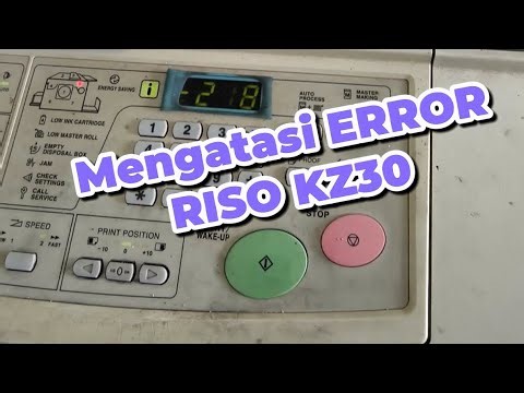 Mengatasi error Riso KZ30