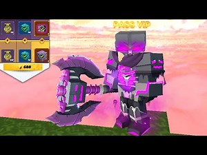 New Necrotic Armor and Battle Axe in SkyBlock Season 1 BattlePass! (Blockman Go)