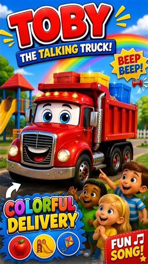 🚚 Toby’s Colorful Delivery! 🌈 | Red, Yellow & Blue | Kids Song