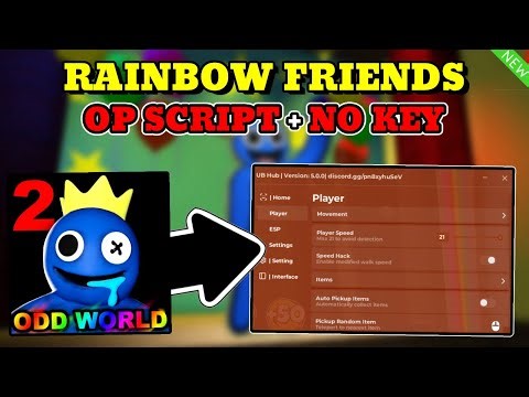 *NEW* Rainbow Friends OP Script (AUTO PICKUP ITEMS, ESP & MORE) PASTEBIN