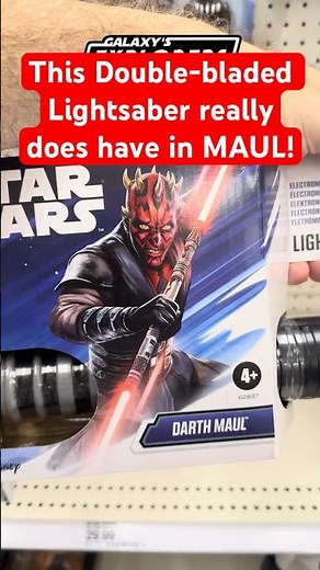 This double-bladed lightsaber really has it Maul!