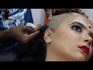 Headshave video girl #headshave #bald