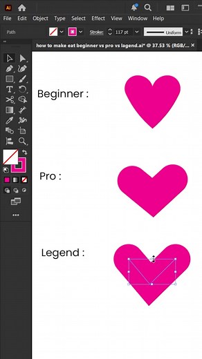 How to make heart shape in Adobe Illustrator cc Tutorial Follow us on👇 Instagram- @frd_tutorial Youtube - @frdstudio9175 httpswww.youtube.comchannelUC9fDmdRmgzu5jQjV8yEsDIQ For more tips and tricks Title: Affection Artist: Giulio Cercato Link: https://www.facebook.com/sound/collection/?sound_collection_tab=sound_tracks&asset_id=1502489257683196&reference=artist_attr #designtips #designtipsandtricks #designtool #design #designer #logodesigner #logo #graphicdesigner #graphicdesign #graphicdesignt