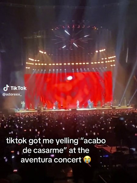 nobody was louder than me in that crowd😭😭#cerrandociclos #aventura #acabodecasarme #fypシ゚viral #parati