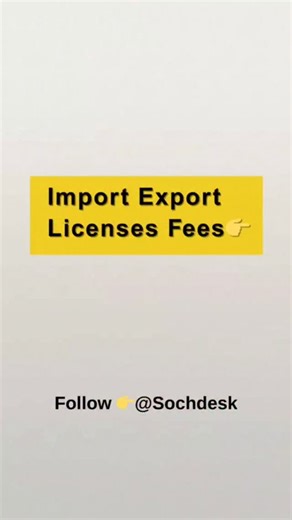 sochdesk on Instagram: "Want to start Import-Export in 2026? 🚀🌍 Here are the approx govt fees for the main licenses you may need (IEC, AD Code, RCMC, LUT & more). Save this post 📌 for future reference. Comment “EXPORT” and I’ll guide you with the full process. Follow @sochdesk for more business updates ✅ #importexport #iec #msme #businessindia #startupindia"