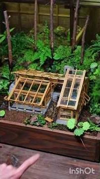 Micro Landscape Making Mintiture House With Garden Constructio #shortvideos #viralreels #viral#reels