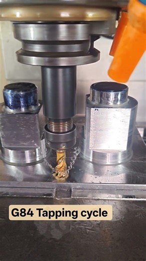 Tapping cycle #G84 #cncmill # VMC milling #machine