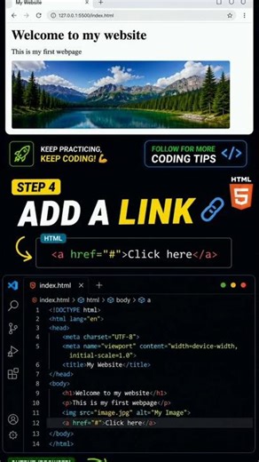 👉 Build a Simple Webpage Using Only HTML 😳 (No CSS, No JS)
