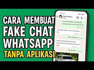 Tutorial on Faking WhatsApp Chat Online Without Downloading the Application