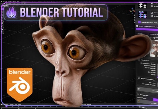 如何使用Auto Painter AI在Blender中为3D模型生成纹理