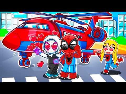 Rizzing Girls with $10,000,000 SPIDERMAN PRIVATE JET in Driving Empire! (Roblox)