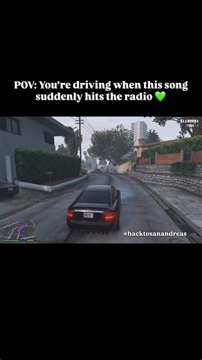 POV: Stai guidando quando all’improvviso questa canzone parte alla radio 💚 #fyp #gta #gta5 #nostalgia #rockstargames