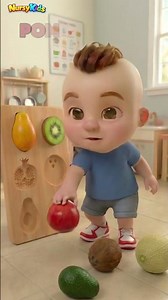 Learn Fruits Names with a Wooden Puzzle! 🍉 Baby Learning Videos | NursyKids