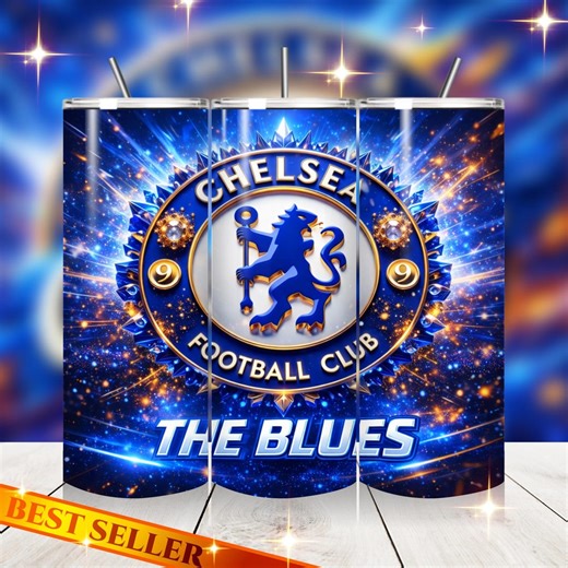 Chelsea FC 20oz Stainless Steel Tumbler, Soccer Fan Drinkware, Football Club Cup - Etsy