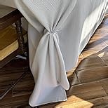 BALCONY & FALCON Small Square Tablecloth Washable Wrinkle Resistant and Water Proof Table Cloth Decorative Linen Tablecloths for Bedside End Table Bedroom Nightstand (Taupe Gray, 35x35)