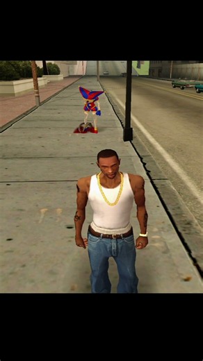 having fun with pomni 😂😂. #gta #gta6 #gtasanandreas #ps2