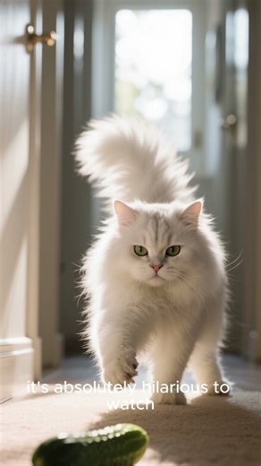 Cat vs Cucumber — The Ultimate Scare Compilation #cat #kitten #catshorts #pets #catlovers #funnycats