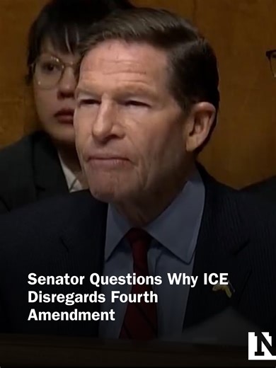 Sen. Blumenthal Questions ICE on Fourth Amendment Issues
