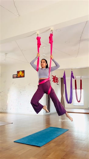 Aerial Yoga Belt mini pop tutorial 💕