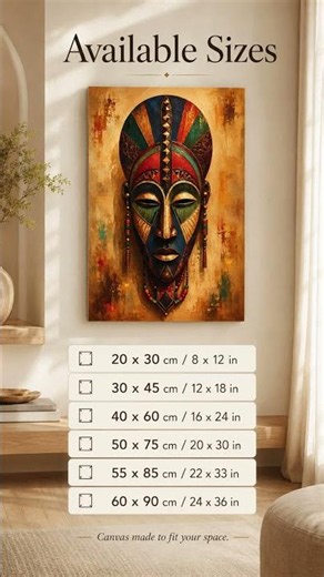 African wall art canvas for bold modern home decor
