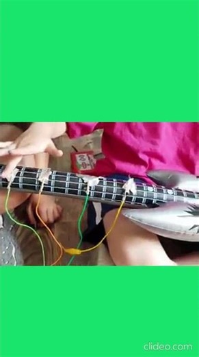 Inflatable Guitar + Circuits = Music 🎸+⚡= 🎵