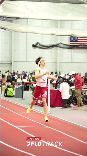 Wisconsin Freshman Henry Risser with fast time early at BU. He ran a 1:17.09 600m. #BUOpener