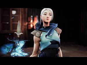 Jett Agent Select Animation 4K - Valorant 3D