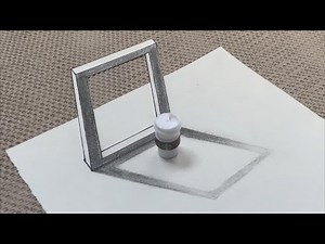 Incredible 3D Frame Drawing - How to Draw a 3D Picture Frame